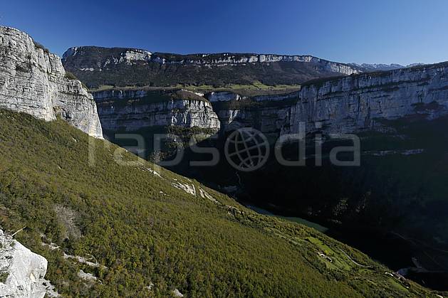 aa055870LE : Vercors, près de Choranche. Europe, CEE, falaise, C02, C01 moyenne montagne, paysage (France).