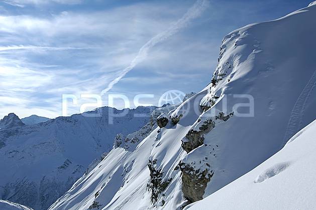 aa060555LE : Les Arcs, Savoie, Alpes. Europe, CEE, C02, C01 moyenne montagne, paysage (France).