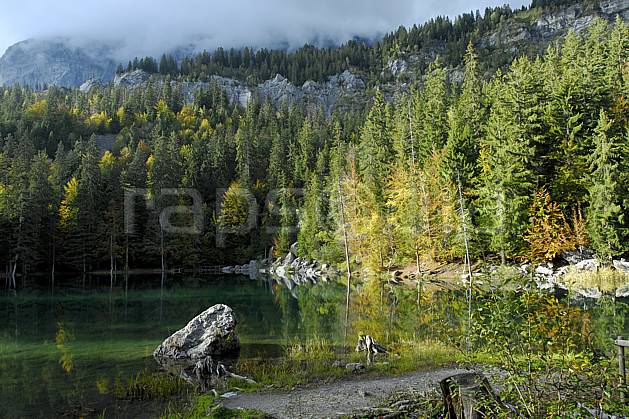 aa063408GE plateau d'assy, lac vert, haute-savoie, Europe, EEC, pond, tree, forest, lake, middle mountain, landscape, Annecy 2018 (France).