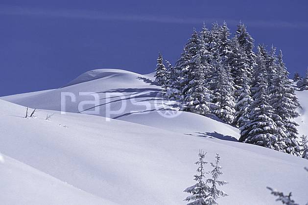 aa0719-12LE : Le Grand Bornand, Haute-Savoie, Alpes. Europe, CEE, ciel bleu, sapin, C02, C01, poudreuse arbre, moyenne montagne, paysage, Annecy 2018 (France).