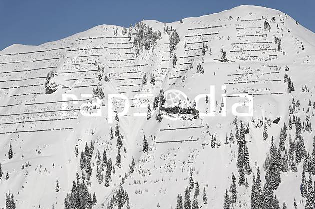 ae060928LE : Paravalanches, Flaine, Haute-Savoie, Alpes. Europe, CEE, paravalanche, sécurité, avalanche, C02, C01 arbre, environnement, moyenne montagne, paysage, Annecy 2018 (France).