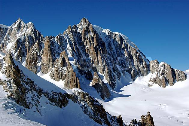 ba050859LE : Envers du Tacul, Massif du Mont Blanc, Haute-Savoie, Alpes. Europe, CEE, panorama, chaine de montagnes, falaise, mur, pic, C02, C01 haute montagne, Annecy 2018 (France).