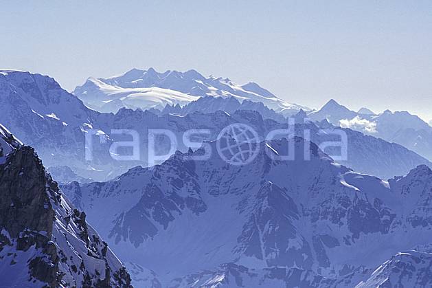 ba0960-04LE : Mont Rose, Alpes. Europe, brouillard, panorama, C02, C01 haute montagne, paysage (Italie Suisse).