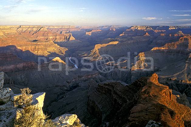 ea0650-04LE : Grand Canyon, Hopi Point, Arizona. Amérique du nord, canyon, ciel bleu, évasion, espace, parc américain, pureté, érosion, C02, C01 paysage, rivière, voyage aventure (Usa).