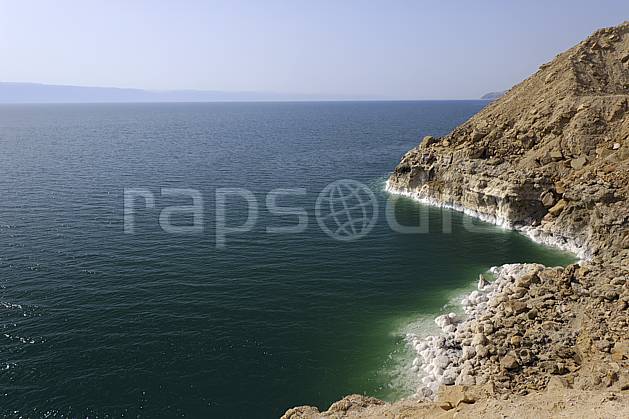 ea070714LE : Mer Morte. Moyen Orient, sel, C02 désert, mer, paysage, voyage aventure (Jordanie).