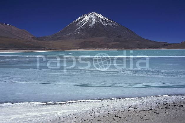 ea1225-23LE : Sud Lipez, Laguna Verde. Amérique du sud, Amérique Latine, Amérique, ciel bleu, laguna, lagune, C02, C01 lac, paysage, voyage aventure (Bolivie).