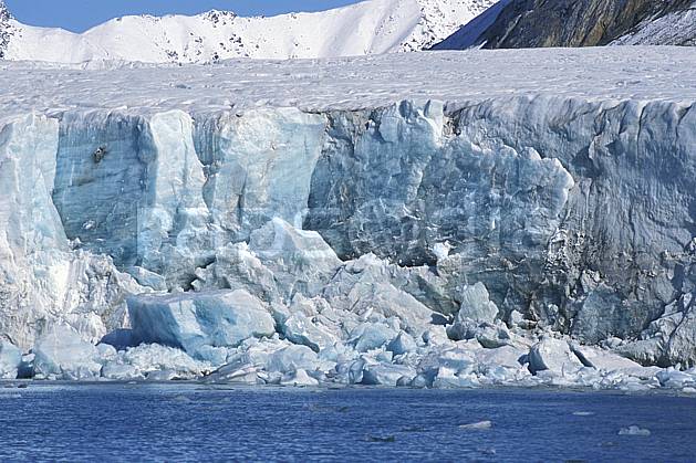 ea2760-11LE : Svalbard, Kongsfjorden, Glacier de Blomstrand. Europe, CEE, glacier, C02, C01 paysage, voyage aventure, mer (Norvège).