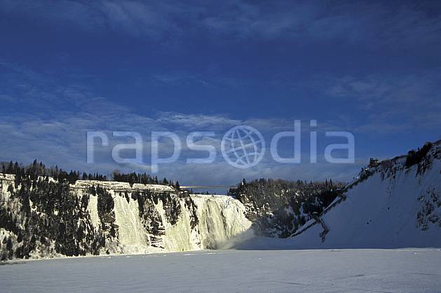 ea3112-03LE : Chute de Montmorency en hiver. Amérique du nord, Amérique, falaise, cascade de glace, C02, C01 cascade, paysage, voyage aventure (Canada Québec).