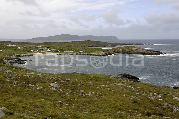 ee071987LE : Fanad Head, Donegal. Europe, CEE, plage, littoral, C02 environnement, habitation, mer, paysage, voyage aventure (Irlande).