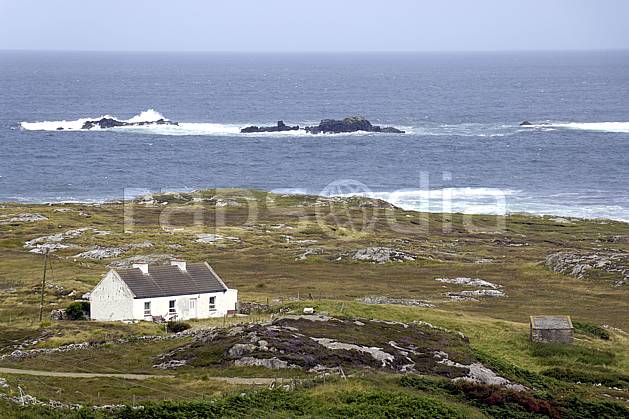 ee071990LE : Fanad Head, Donegal. Europe, CEE, ferme, littoral, C02 environnement, habitation, mer, paysage, voyage aventure (Irlande).