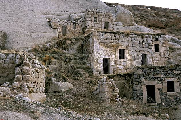 ee2644-09LE : Anatolie Centrale, Cappadoce. Europe, ruine, C02, C01 environnement, habitation, patrimoine, voyage aventure (Turquie).