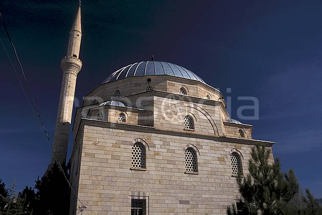 ee2653-04LE : Anatolie Centrale, Cappadoce. Europe, ciel bleu, mosquée, C02, C01 environnement, voyage aventure (Turquie).
