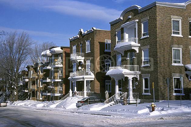 ee3108-33LE : Quartier à Québec. Amérique du nord, Amérique, immeuble, rue, ville, route, building, enneigé, C02, C01 environnement, habitation, voyage aventure (Canada Québec).