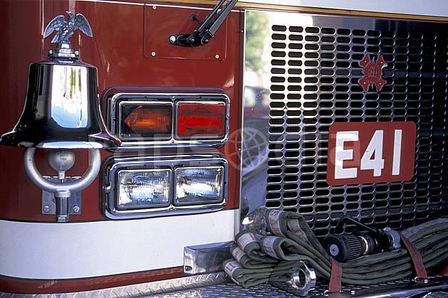 ef0678-15LE : Camion de pompiers, San Francisco, Californie. Amérique du nord, bus, camion, C02, C01 transport, voyage aventure (Usa).